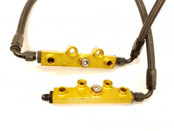 2002-2014 SUBARU WRX & 2007-2020 STI IAG PERFORMANCE GOLD TOP FEED FUEL RAILS / FPR FUEL SYSTEM KIT - Image 7
