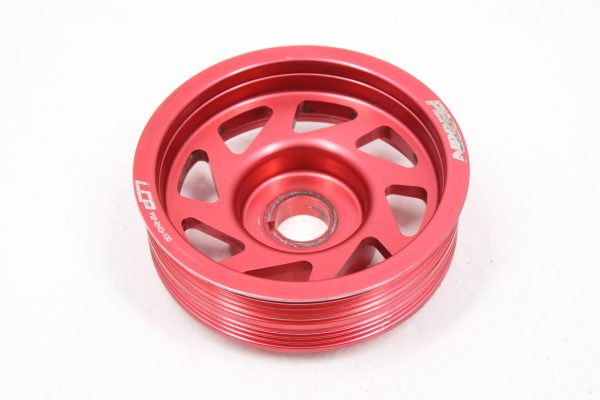 2002-2014 SUBARU WRX & 2004-2021 STI PERRIN LIGHT WEIGHT CRANK PULLEY RED LCP
