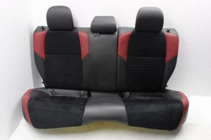 2018 SUBARU WRX STI TYPE RA REAR SEATS UPPER LOWER ALCANTARA/LEATHER BLACK & RED