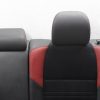 2018 SUBARU WRX STI TYPE RA REAR SEATS UPPER LOWER ALCANTARA/LEATHER BLACK & RED - Image 2