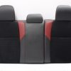 2018 SUBARU WRX STI TYPE RA REAR SEATS UPPER LOWER ALCANTARA/LEATHER BLACK & RED - Image 6