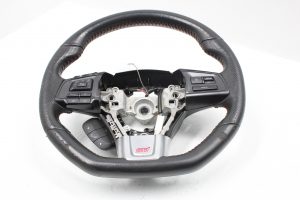 2015-2021 SUBARU WRX STI STEERING WHEEL ASSEMBLY RED STITCHED OEM