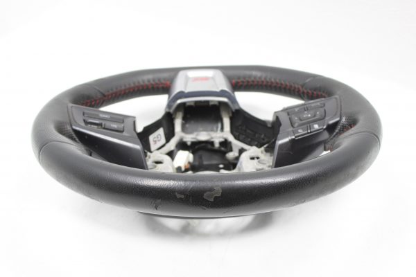 2015-2021 SUBARU WRX STI STEERING WHEEL ASSEMBLY RED STITCHED OEM - Image 3