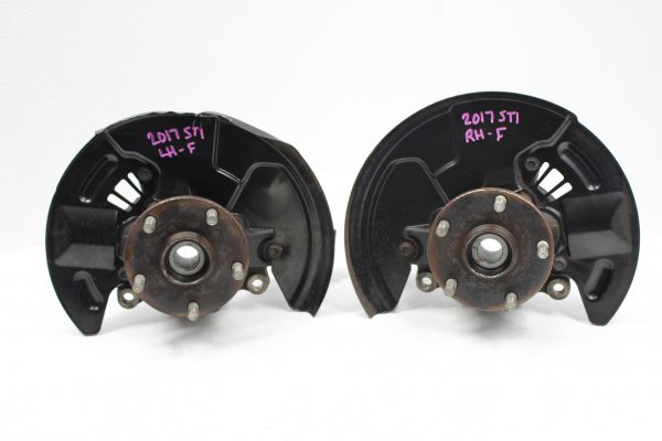 2015-2017 SUBARU WRX STI FRONT HUBS KNUCKLES SPINDLES SET LH/RH 5X114 44K MILES