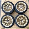2015 SUBARU WRX STI LAUNCH EDITION FORGED BBS GOLD 18" WHEELS RIMS & TIRES 5X114