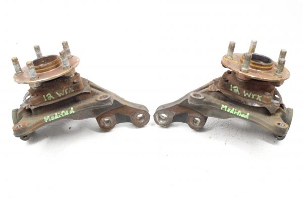 2008-2014 SUBARU WRX FRONT HUBS KNUCKLES SPINDLES MODIFIED FOR ATS BRAKE KIT