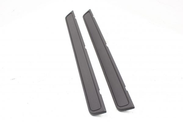 2008-2014 SUBARU IMPREZA WRX FRONT DOOR SILL KICK PLATE PANELS BLACK SET OEM