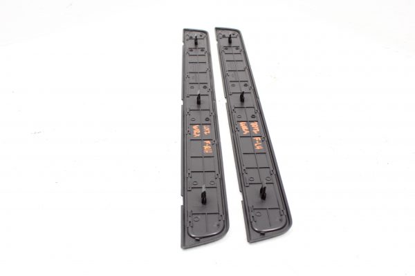 2008-2014 SUBARU IMPREZA WRX FRONT DOOR SILL KICK PLATE PANELS BLACK SET OEM - Image 6