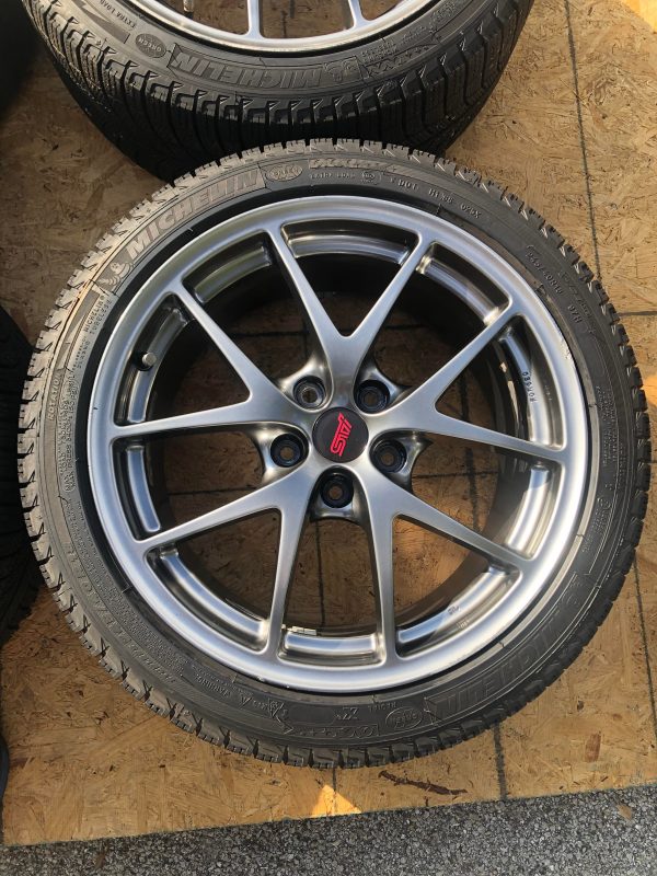 2015-2017 SUBARU WRX STI LIMITED FORGED BBS WHEELS RIMS & TIRES 18X8.5 +55 5X114 - Image 3