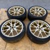 2018 SUBARU WRX STI TYPE RA GOLD FORGED BBS WHEELS RIMS & TIRES 19X8.5 +55 5X114
