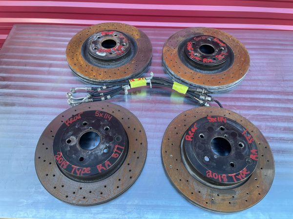 2018 SUBARU WRX STI TYPE RA 6/2 POT BREMBO BRAKE CALIPERS & ROTORS 31K MILES - Image 12