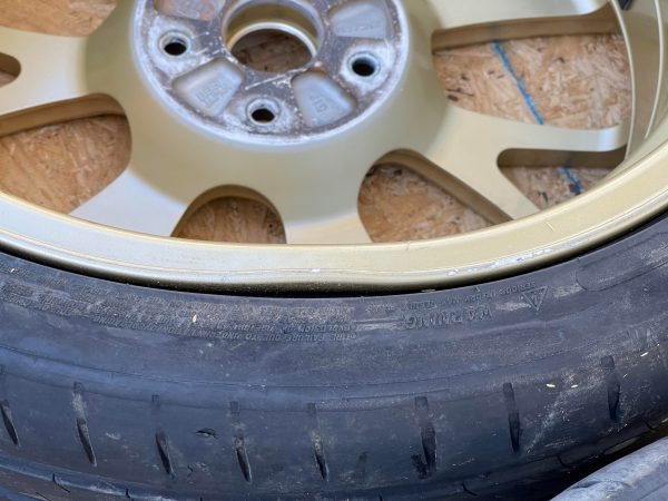 2018 SUBARU WRX STI TYPE RA GOLD FORGED BBS WHEELS RIMS & TIRES 19X8.5 +55 5X114 - Image 9