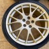2018 SUBARU WRX STI TYPE RA GOLD FORGED BBS WHEELS RIMS & TIRES 19X8.5 +55 5X114 - Image 4
