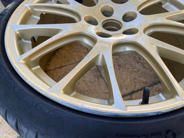 2018 SUBARU WRX STI TYPE RA GOLD FORGED BBS WHEELS RIMS & TIRES 19X8.5 +55 5X114 - Image 7