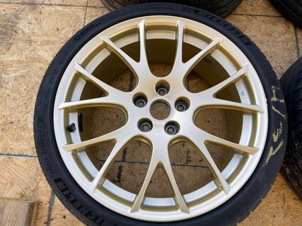 2018 SUBARU WRX STI TYPE RA GOLD FORGED BBS WHEELS RIMS & TIRES 19X8.5 +55 5X114 - Image 5
