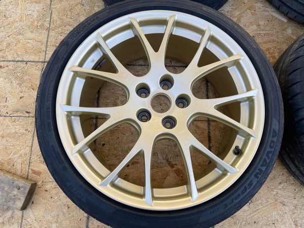 2018 SUBARU WRX STI TYPE RA GOLD FORGED BBS WHEELS RIMS & TIRES 19X8.5 +55 5X114 - Image 8