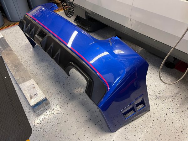 2018 SUBARU WRX STI TYPE RA REAR BUMPER COVER ASSY WORLD RALLY BLUE OEM #262/500 - Image 4