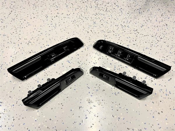 2018 SUBARU WRX STI TYPE RA PIANO BLACK FRONT & REAR WINDOW DOOR SWITCHES SET OE