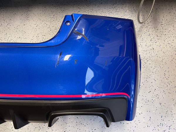 2018 SUBARU WRX STI TYPE RA REAR BUMPER COVER ASSY WORLD RALLY BLUE OEM #262/500 - Image 6