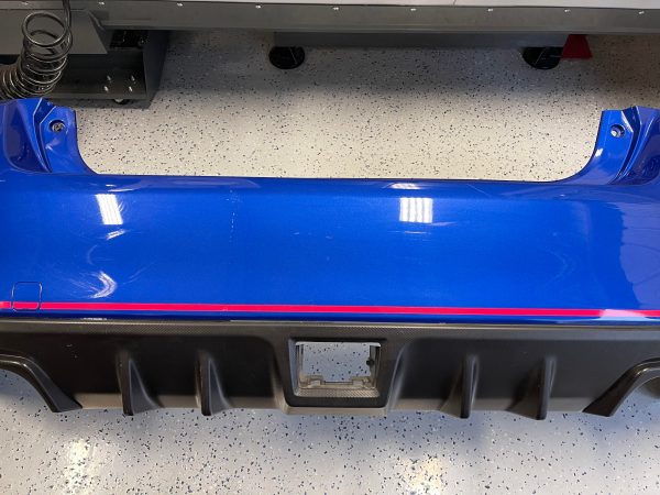 2018 SUBARU WRX STI TYPE RA REAR BUMPER COVER ASSY WORLD RALLY BLUE OEM #262/500 - Image 7