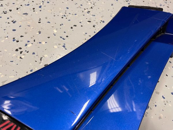 2018 SUBARU WRX STI TYPE RA RH FENDER GARNISH TRIM WRB BLUE PASSENGERS SIDE OEM - Image 6
