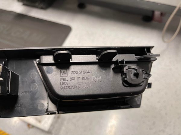 2018 SUBARU WRX STI TYPE RA PIANO BLACK FRONT & REAR WINDOW DOOR SWITCHES SET OE - Image 12