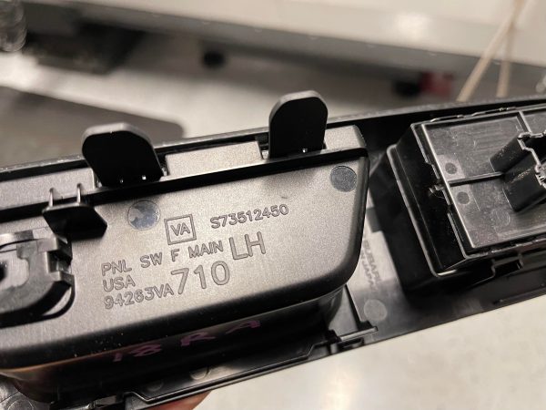 2018 SUBARU WRX STI TYPE RA PIANO BLACK FRONT & REAR WINDOW DOOR SWITCHES SET OE - Image 11