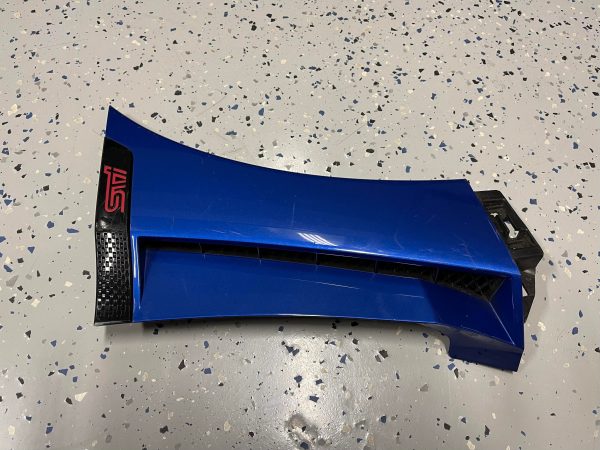 2018 SUBARU WRX STI TYPE RA RH FENDER GARNISH TRIM WRB BLUE PASSENGERS SIDE OEM - Image 4