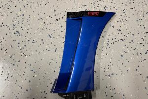 2018 SUBARU WRX STI TYPE RA RH FENDER GARNISH TRIM WRB BLUE PASSENGERS SIDE OEM