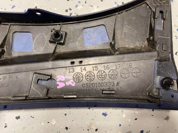 2018 SUBARU WRX STI TYPE RA RH FENDER GARNISH TRIM WRB BLUE PASSENGERS SIDE OEM - Image 8