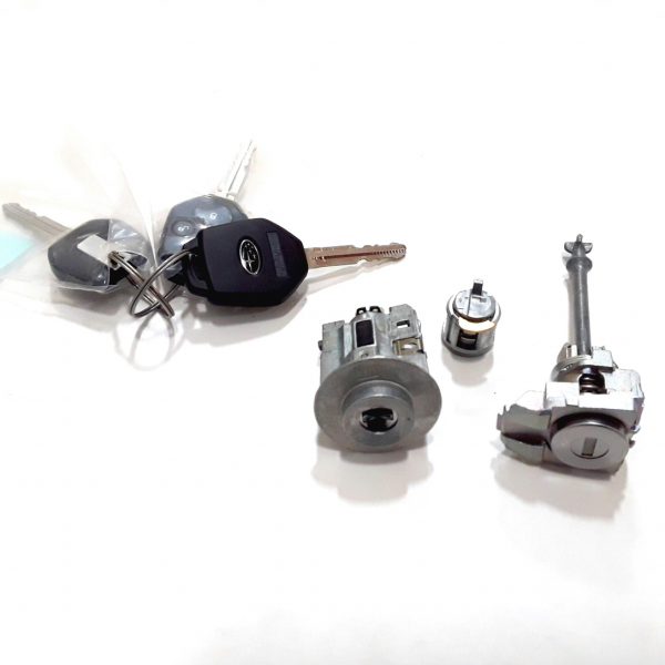 12-14 SUBARU IMPREZA / 15 WRX STI / 13-14 CROSSTREK IGNITION & LH DOOR LOCK CYLINDER KEY KIT SET 57491FJ081