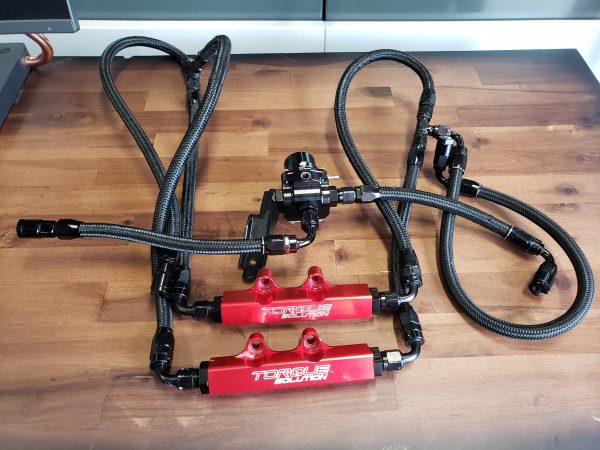 2002-2014 SUBARU WRX & 2007-2021 STI TORQUE SOLUTIONS TOP FEED FUEL RAILS / FPR FUEL SYSTEM KIT