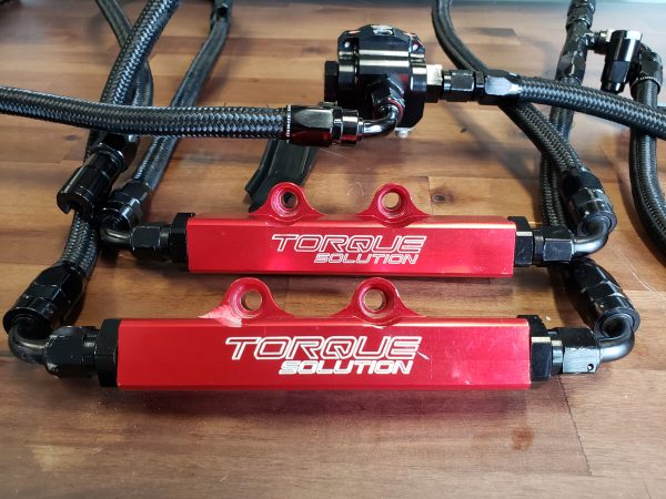 2002-2014 SUBARU WRX & 2007-2021 STI TORQUE SOLUTIONS TOP FEED FUEL RAILS / FPR FUEL SYSTEM KIT - Image 2