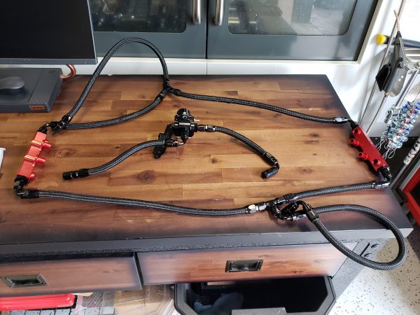 2002-2014 SUBARU WRX & 2007-2021 STI TORQUE SOLUTIONS TOP FEED FUEL RAILS / FPR FUEL SYSTEM KIT - Image 9