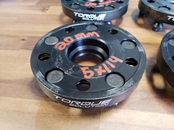 2005-2021 SUBARU WRX STI TORQUE SOLUTION FORGED 20MM WHEEL SPACERS SET 5X114 - Image 6