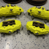 2018-2021 SUBARU WRX STI 6 POT FRONT & REAR BREMBO BRAKE CALIPERS KIT 24K MILES - Image 3