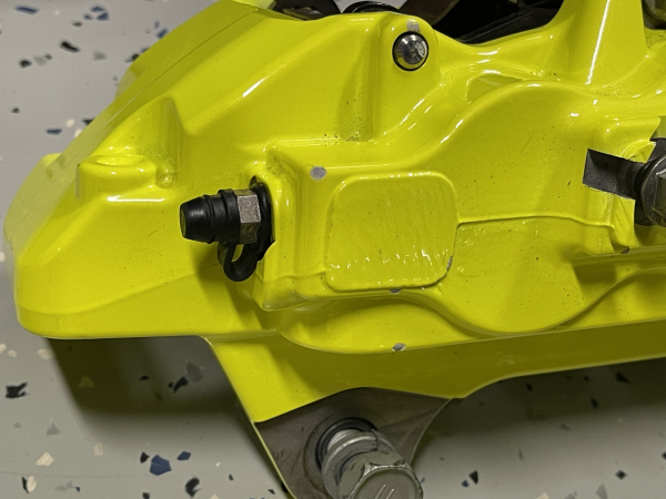 2018-2021 SUBARU WRX STI 6 POT FRONT & REAR BREMBO BRAKE CALIPERS KIT 24K MILES - Image 9