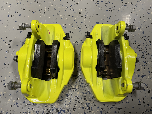 2018-2021 SUBARU WRX STI 6 POT FRONT & REAR BREMBO BRAKE CALIPERS KIT 24K MILES - Image 5
