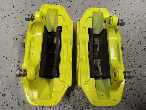 2018-2021 SUBARU WRX STI 6 POT FRONT & REAR BREMBO BRAKE CALIPERS KIT 24K MILES - Image 6