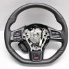 2015-2021 SUBARU WRX STI STEERING WHEEL ASSEMBLY LEATHER RED STITCHED OEM