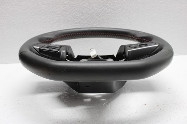 2015-2021 SUBARU WRX STI STEERING WHEEL ASSEMBLY LEATHER RED STITCHED OEM - Image 2