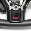 2015-2021 SUBARU WRX STI STEERING WHEEL ASSEMBLY LEATHER RED STITCHED OEM - Image 6