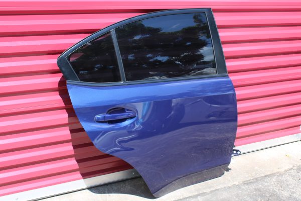 2015-2021 SUBARU WRX & STI REAR RH DOOR ASSEMBLY PASSENGER SIDE LAPIS BLUE OEM - Image 2