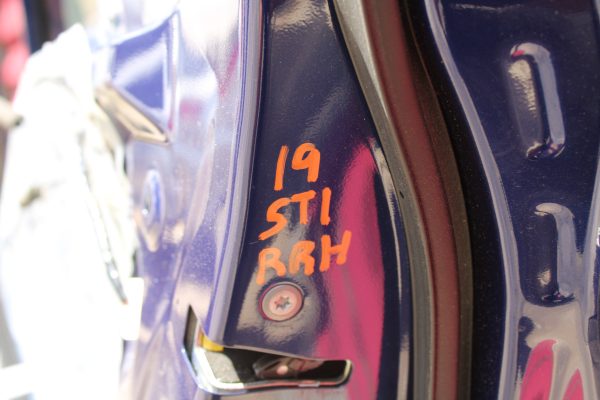 2015-2021 SUBARU WRX & STI REAR RH DOOR ASSEMBLY PASSENGER SIDE LAPIS BLUE OEM - Image 11