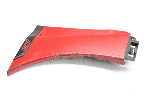 2015-2021 SUBARU WRX STI LH DRIVER SIDE FENDER GARNISH RED OEM - Image 4