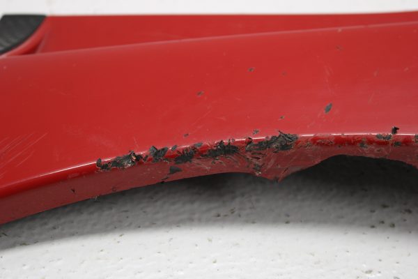 2015-2021 SUBARU WRX STI LH DRIVER SIDE FENDER GARNISH RED OEM - Image 8