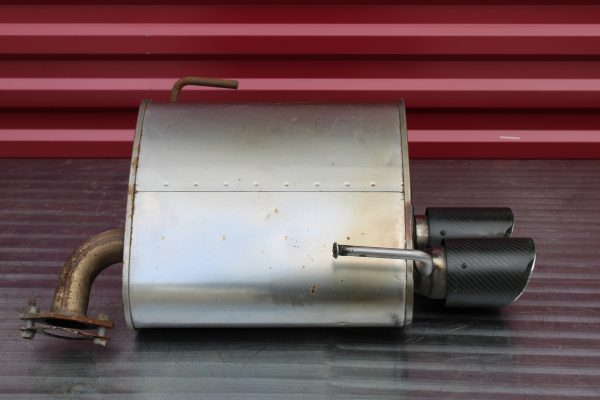 2011-2014 SUBARU WRX & STI AXLE BACK EXHAUST MUFFLERS LH/RH SET OEM CARBON TIPS - Image 7
