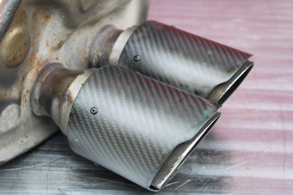 2011-2014 SUBARU WRX & STI AXLE BACK EXHAUST MUFFLERS LH/RH SET OEM CARBON TIPS - Image 10