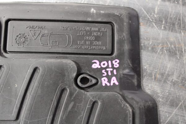 2015-2021 SUBARU WRX & STI FRONT WEATHER TECH RUBBER FLOOR MATS BLACK LH/RH - Image 12
