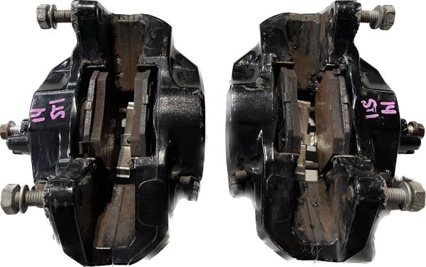 2008-2017 SUBARU WRX STI FRONT & REAR BREMBO BRAKE CALIPERS OEM 57K MILES - Image 5